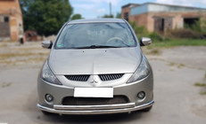 Mitsubishi Grandis 2003–2011 Predný ochranný rám ST014 (nerez) Ø60/60 mm fotografia 1