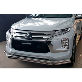 Predný ochranný rám F3-60 (2020+, nerez) Mitsubishi Pajero Sport 2015– fotografia 1