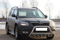 Skoda Yeti 2009–2017 Predný ochranný rám WT003 (nerez) fotografia 4