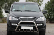 SsangYong Kyron 2005–2014 Predný ochranný rám WT004 (nerez) fotografia 1
