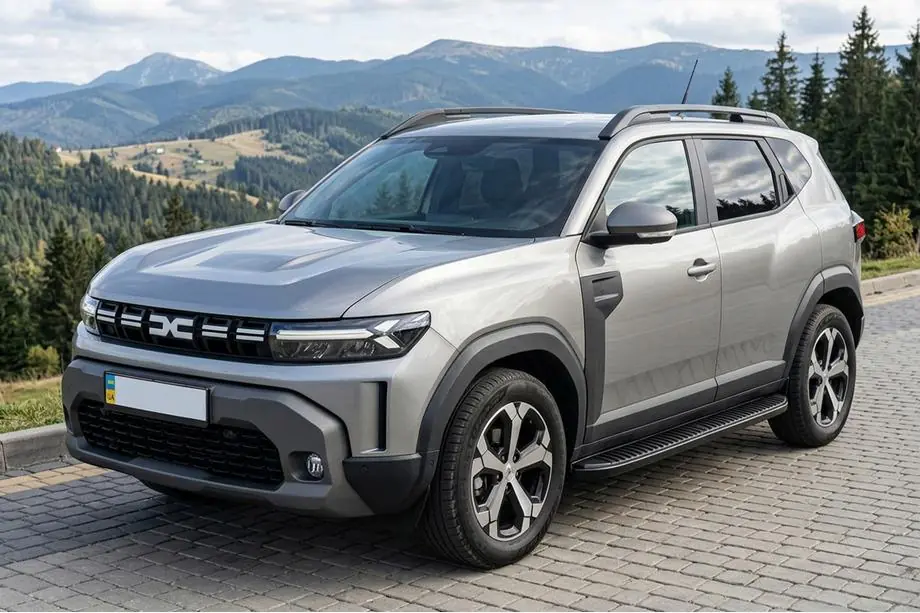 Renault Duster 2024– Bočné nášľapy Tayga Black V1 (2 ks, hliník) Image