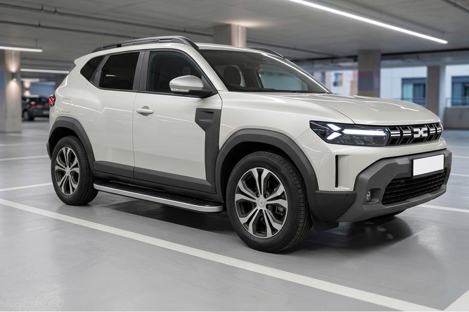 Renault Duster 2024– Bočné nášľapy Tayga Grey V1 (2 ks, hliník) Fotografia 1