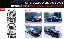 Mercedes S-class W222 2013–2022 Facelift kit pre W223 S63 AMG (s kľučkami dverí a vložkami) fotografia 1