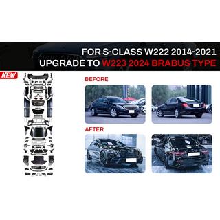 Faceliftový kit pre W223 BRB (s kľučkami dverí a vložkami)