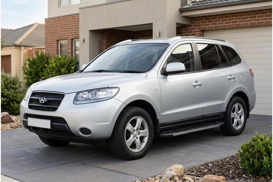 Hyundai Santa Fe 2 2006–2012 Bočné nášľapy Duru (2 ks, hliník) Image