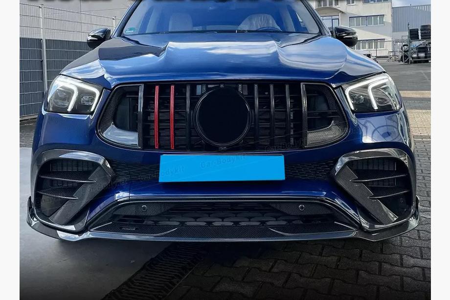 Mercedes GLE Coupé C167 2019– Mriežka chladiča GT Panamericana GT-R Carbon (pre AMG-Line/GLE53/GLE63 2019-2023) Fotografia 8