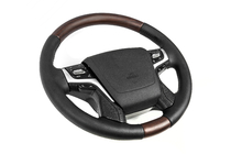 Toyota Land Cruiser Prado 150 2009–2023 Vyhrievaný volant (tmavé drevo) fotografia 3