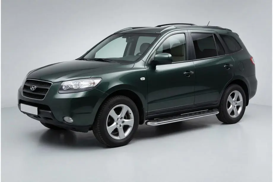 Hyundai Santa Fe 2 2006–2012 Bočné prahy Maydos V1 (2 ks, hliník ↗ nehrdzavejúca oceľ) Image