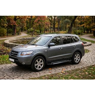 Bočné nášľapy RedLine Black (2 ks, hliník) Hyundai Santa Fe 2 2006–2012 fotografia 1