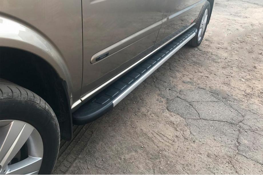 Mercedes Vito W639 2004–2014 Bočné nášľapy Duru (2 ks, hliník) Dlhá (ExtraLong) Image