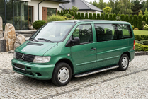 Mercedes Vito W638 1996–2003 Bočné prahy Maydos V1 (2 ks, hliník ↗ nehrdzavejúca oceľ) fotografia 1