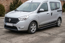 Dacia Dokker 2013–2022 Bočné nášľapy Bosphorus Black (2 ks, hliník) fotografia 1