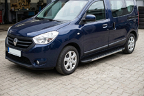 Renault Dokker 2013–2022 Bočné nášľapy Duru (2 ks, hliník) fotografia 1