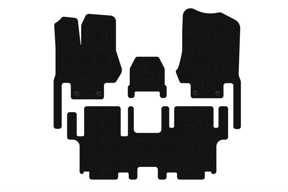 Nissan Quest 2011–2017 Gumové rohože do interiéru Carsuit (2 rady, 7-miestne, čierne) Image