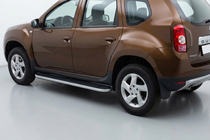 Dacia Duster 2008–2018 Bočné nášľapy Tayga (2 ks., hliník) fotografia 1