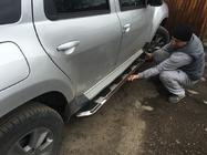 Renault Duster 2008–2017 Bočné prahy Vison (2 ks, hliník / nerez) fotografia 3