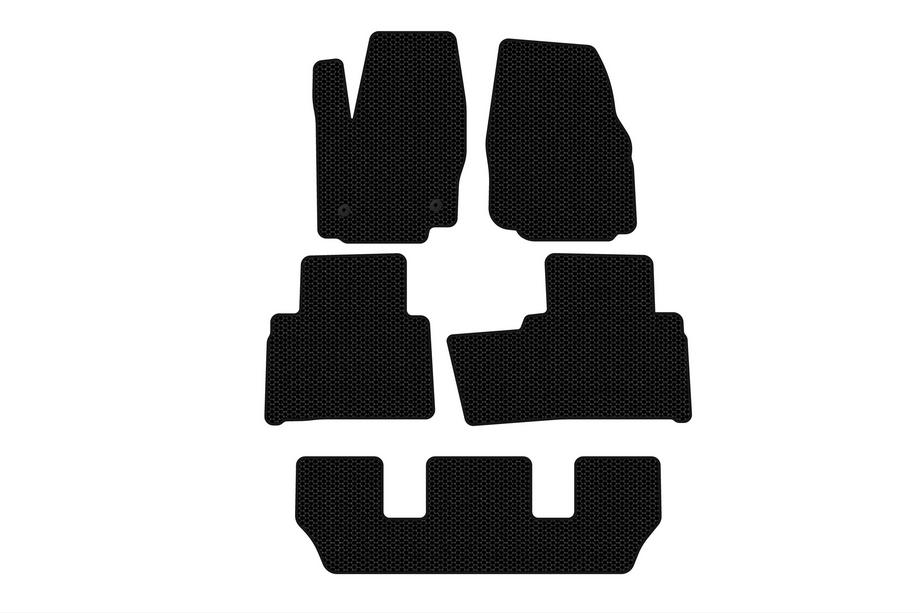 Ford Galaxy 2007–2015 Gumené rohože do interiéru Carsuit (3 rady, čierne) Image