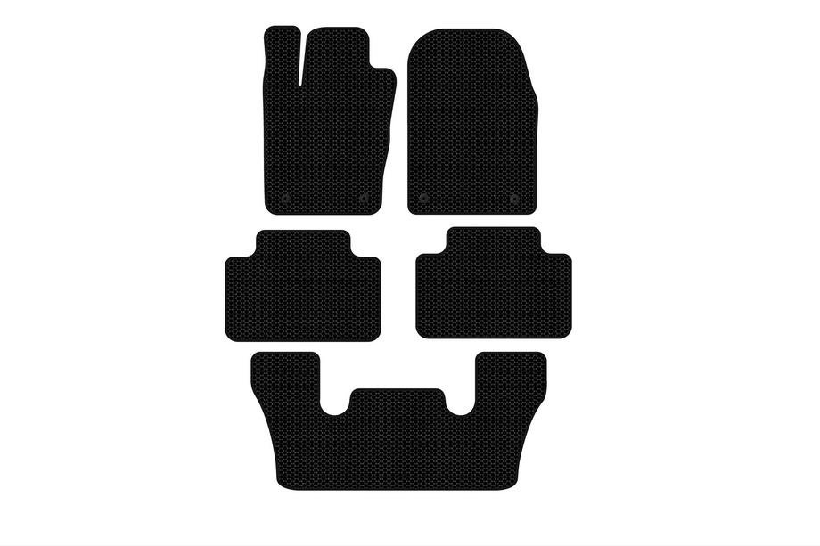Dodge Durango 2010– Gumené rohože do interiéru Carsuit (3 rady, čierne) Image
