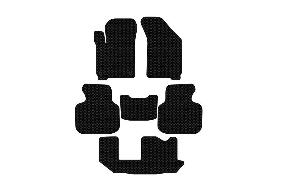 Dodge Journey 2008–2020 Gumené rohože do interiéru Carsuit (2011-2020, 3 rady, 7-miestne, čierne) Image
