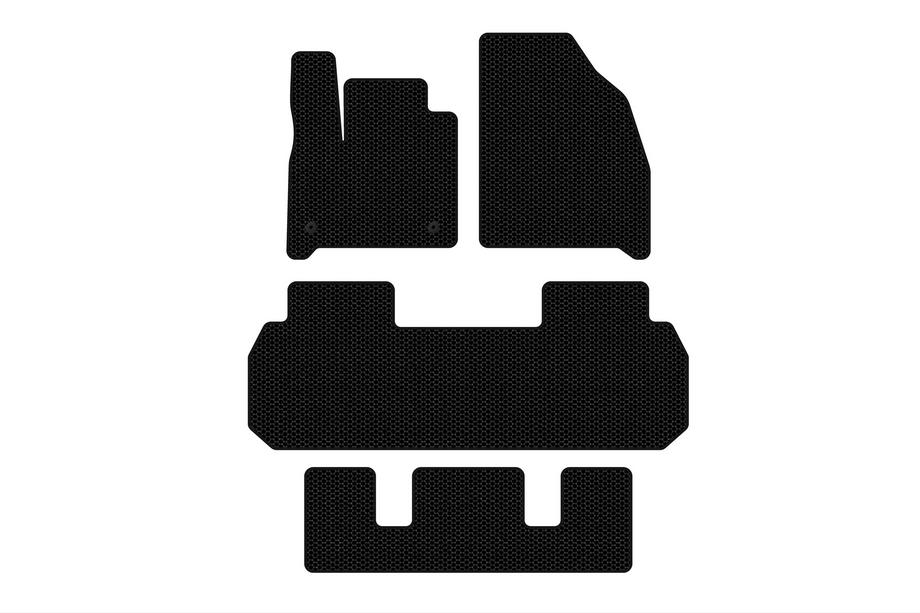 Chevrolet Traverse 2017– Gumené rohože do interiéru Carsuit (3 rady, čierne) Image