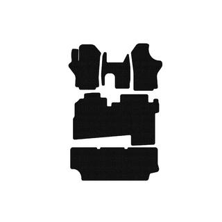 Gumové rohože do interiéru Carsuit (2004-2007, 3 rady, 8-miestne, čierne) Hyundai H200, H1, Starex 1998–2007 fotografia 1