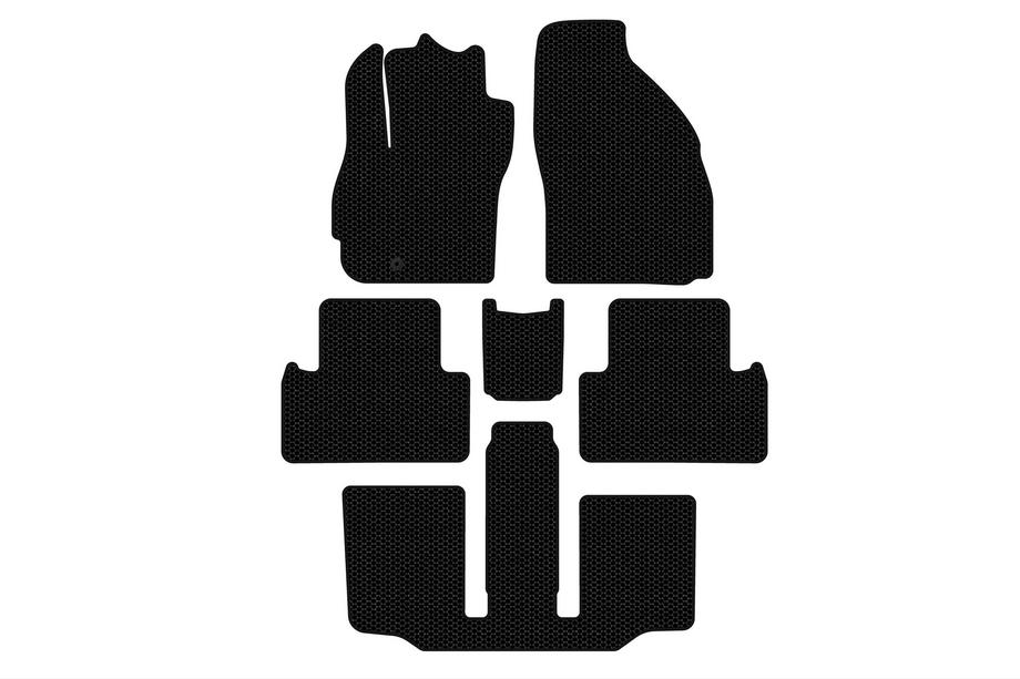 Mazda 5 2005–2009 Gumové rohože Carsuit (3 rady, 7-miestne, čierne) Fotografia 1