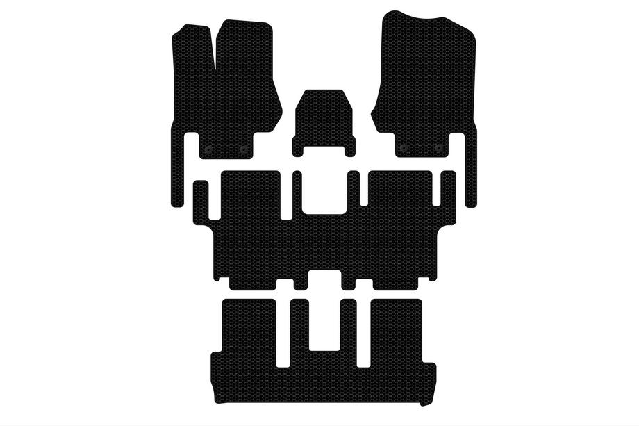 Nissan Quest 2011–2017 Gumové rohože Carsuit (3 rady, 7-miestne, čierne) Image