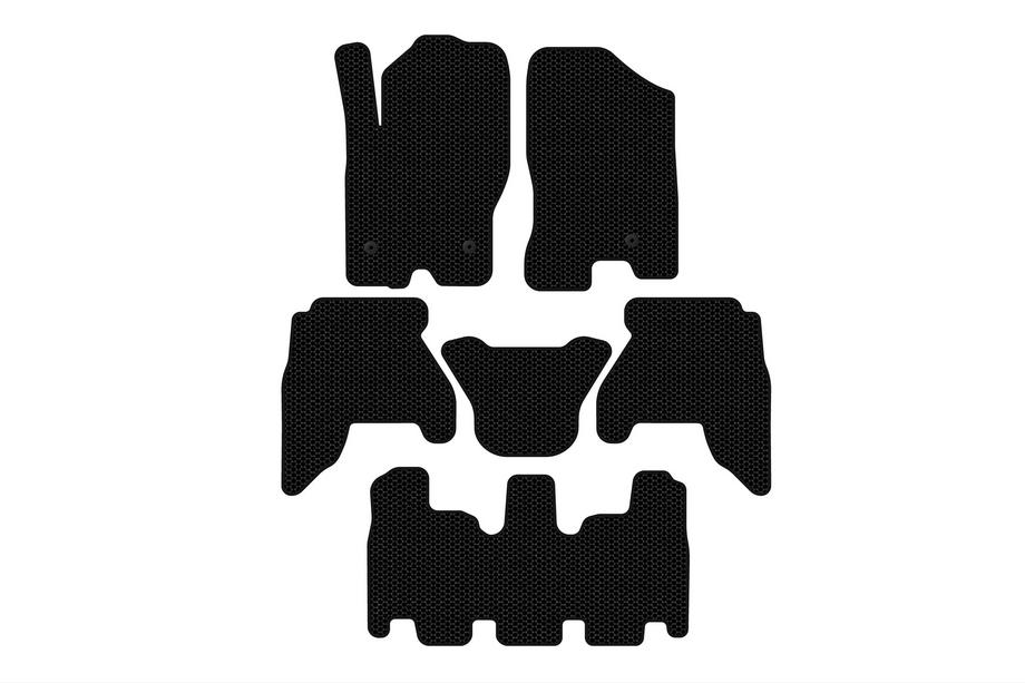 Nissan Pathfinder R51 2005–2014 Gumené autokoberce Carsuit V1 (3 rady, čierne, 2010-2014) Image