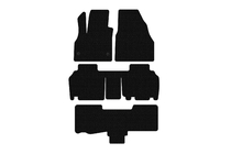 Renault Kangoo 2008–2020 Gumové rohože do interiéru Carsuit (3 rady, 5-dverové/7-miestne, čierne) fotografia 1