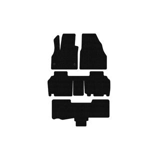 Gumové rohože do interiéru Carsuit (3 rady, 5-dverové/7-miestne, čierne) Renault Kangoo 2008–2020 fotografia 1