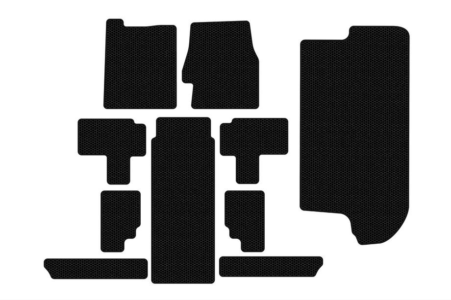 Kia Carnival 2002–2013 Gumené koberce Carsuit (kompletný set do interiéru, čierne) Image