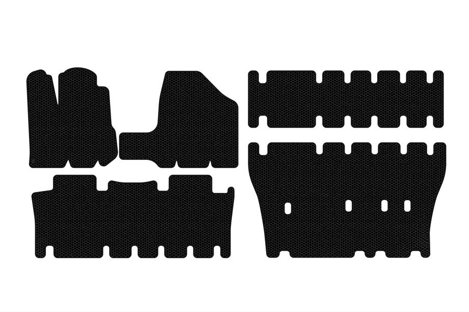 Toyota Sienna 2003–2009 Gumené rohože do interiéru Carsuit (3 rady, čierne) Image