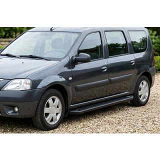 Bočné nášľapy Allmond Black (2 ks, hliník) Dacia Logan MCV 2004–2014 fotografia 1