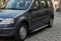 Dacia Logan MCV 2004–2014 Bočné nášľapy Sunrise (2 ks, hliník) fotografia 1