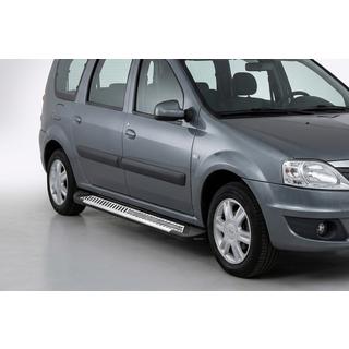 Bočné prahy Line (2 ks, hliník) Dacia Logan MCV 2004–2014 fotografia 1