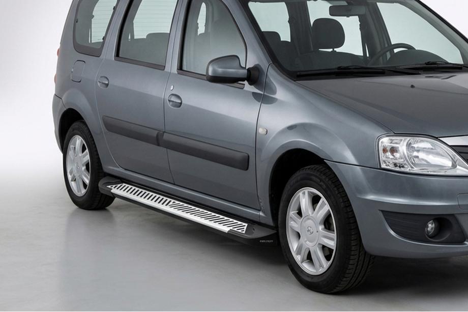 Dacia Logan MCV 2004–2014 Bočné prahy Line (2 ks, hliník) Image