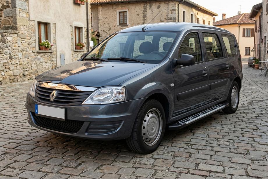 Renault Logan MCV 2005–2013 Bočné prahy Sunrise (2 ks, hliník) Image