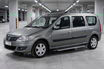 Renault Logan MCV 2005–2013 Bočné nášľapy RedLine V1 (2 ks, hliník) fotografia 1