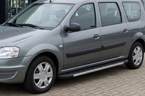 Renault Logan MCV 2005–2013 Bočné nášľapy Duru (2 ks, hliník) fotografia 3