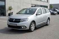 Dacia Logan MCV 2013–2020 Bočné nášľapy Allmond Black (2 ks, hliník) fotografia 1