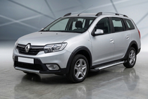 Dacia Logan MCV 2013–2020 Bočné prahy Line (2 ks, hliník) fotografia 1