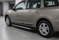 Dacia Logan MCV 2013–2020 Bočné nášľapy Duru (2 ks, hliník) fotografia 1