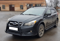 Subaru XV 2011–2017 Predný ochranný rám (kengurin) F1-71 Black (nerez) fotografia 2