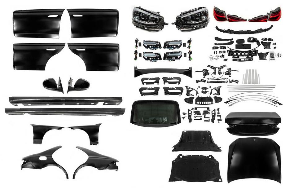 Mercedes S-class W221 2005–2013 Faceliftový kit pre W223 s kľučkami dverí a lištami (bez nárazníkov) Image