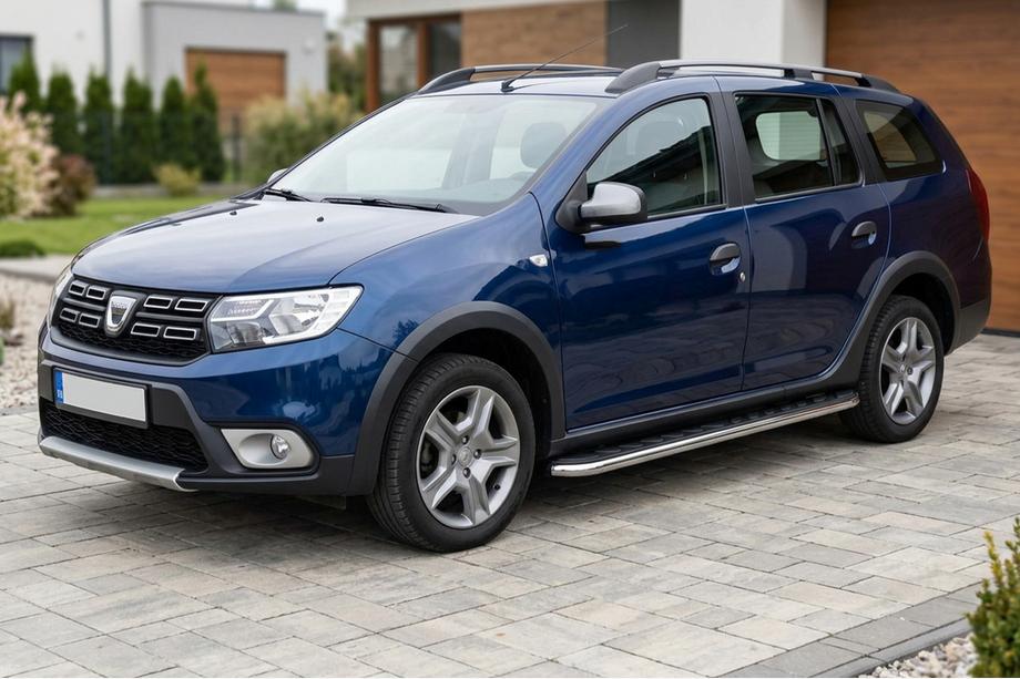 Renault Logan MCV 2013–2022 Bočné nášľapy Maydos V1 (2 ks, hliník / nerez) Image