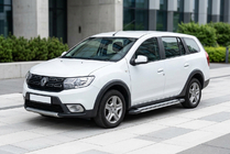 Renault Logan MCV 2013–2022 Bočné nášľapy Rainbow (2 ks, hliník) fotografia 1