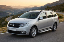 Renault Logan MCV 2013–2022 Bočné nášľapy Allmond Grey (2 ks, hliník) fotografia 1