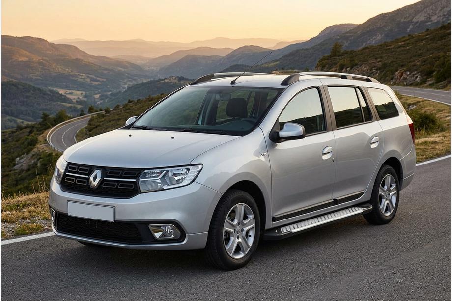 Renault Logan MCV 2013–2022 Bočné nášľapy Allmond Grey (2 ks, hliník) Image