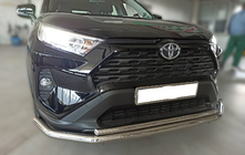 Toyota Rav 4 2019–2025 Predný ochranný rám F3-10 (nerez) fotografia 1