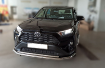 Toyota Rav 4 2019–2025 Predný ochranný rám F3-10 (nerez) fotografia 3